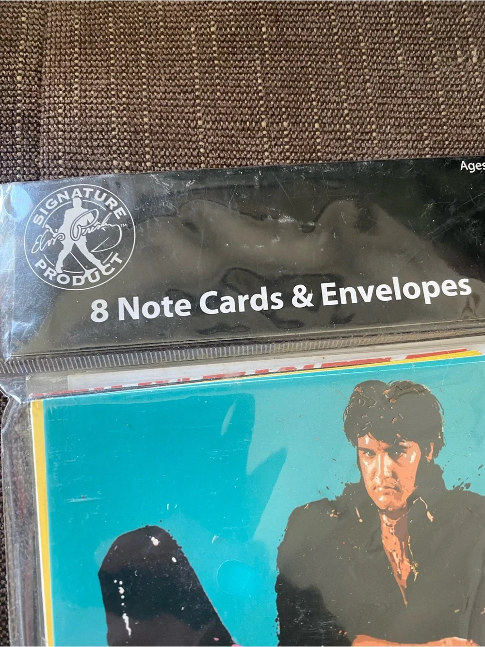 Multicolor Elvis Pop Art Blank Card Set New